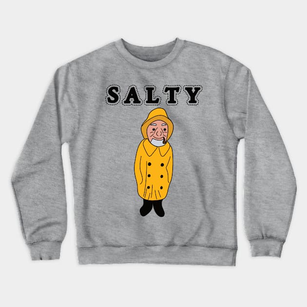 Salty Old Sailor Crewneck Sweatshirt by Alissa Carin